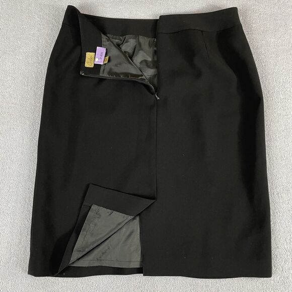 Caslon Career Blazer 3-Button Fully Lined Suit Jacket Sz 6 and Skirt Black Sz 10 - Picture 4 of 16